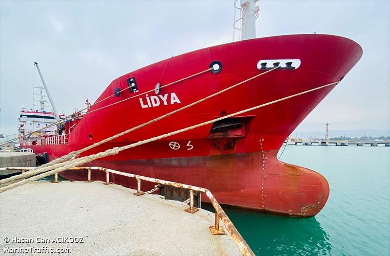 lidya (Chemical/Oil Products Tanker) - IMO 9260550, MMSI 271045665, Call Sign TCA4809 under the flag of Turkey