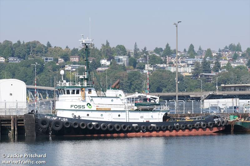 justine foss (Tug) - IMO 7512002, MMSI 303275000, Call Sign WYL4978 under the flag of Alaska