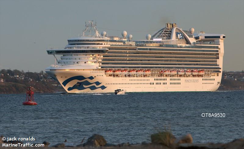 caribbean princess (Passenger (Cruise) Ship) - IMO 9215490, MMSI 310423000, Call Sign ZCDG8 under the flag of Bermuda