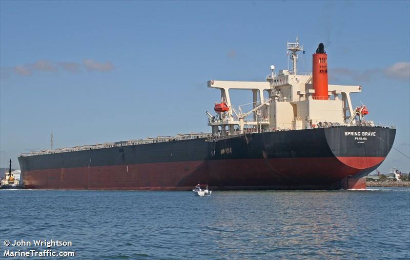 spring brave (Bulk Carrier) - IMO 9406506, MMSI 353003000, Call Sign 3ENV4 under the flag of Panama