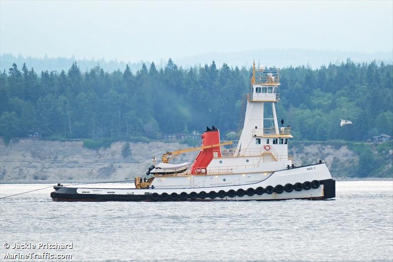 marie h (Pusher Tug) - IMO 7716969, MMSI 368034790, Call Sign WDK2361 under the flag of United States (USA)
