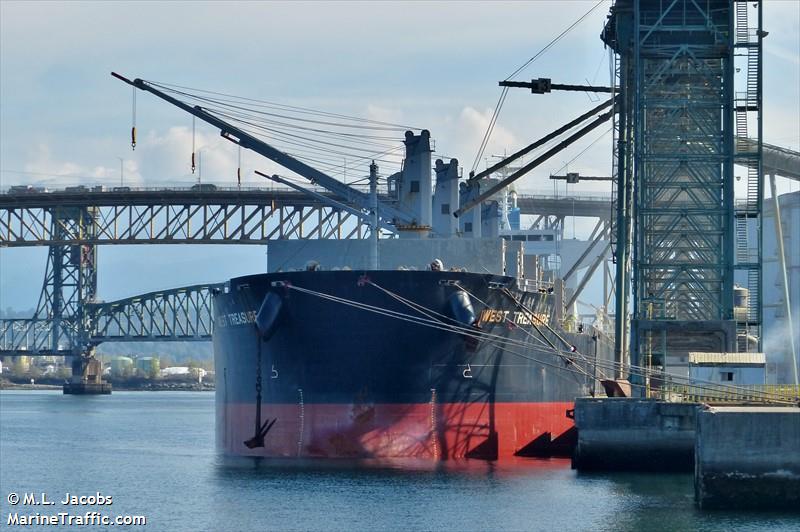 west treasure (Bulk Carrier) - IMO 9691620, MMSI 371290000, Call Sign H3TL under the flag of Panama