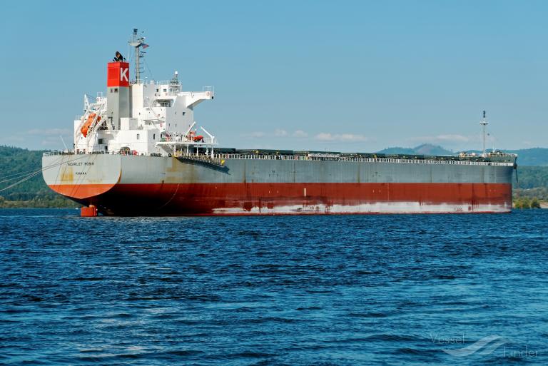 scarlet robin (Bulk Carrier) - IMO 9609615, MMSI 374267000, Call Sign 3FLJ8 under the flag of Panama