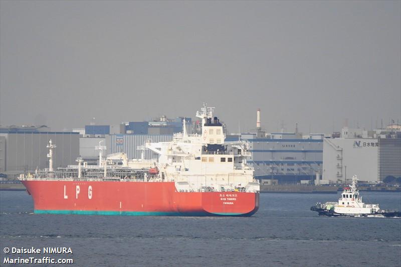 gas tigers (LPG Tanker) - IMO 9754824, MMSI 374797000, Call Sign HPZM under the flag of Panama