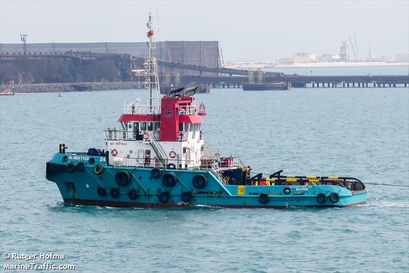 almoayyed 24 (Tug) - IMO 9507829, MMSI 408327000, Call Sign A9ID under the flag of Bahrain