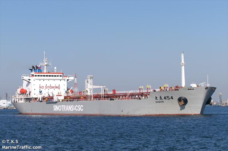 da qing 454 (Crude Oil Tanker) - IMO 9245706, MMSI 412673000, Call Sign BUSV under the flag of China