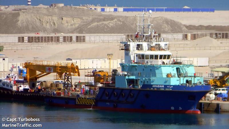 aradah (Offshore Support Vessel) - IMO 9554767, MMSI 470446000, Call Sign A6E2322 under the flag of UAE