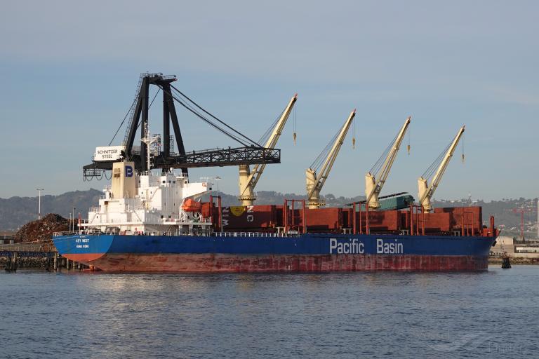 key west (Bulk Carrier) - IMO 9726176, MMSI 477023500, Call Sign VRQK2 under the flag of Hong Kong