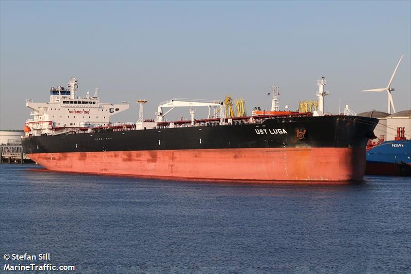 ust luga (Crude Oil Tanker) - IMO 9740469, MMSI 477118700, Call Sign VRRA9 under the flag of Hong Kong