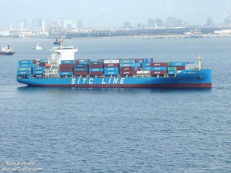 sitc keelung (Container Ship) - IMO 9712761, MMSI 477347900, Call Sign VROH6 under the flag of Hong Kong