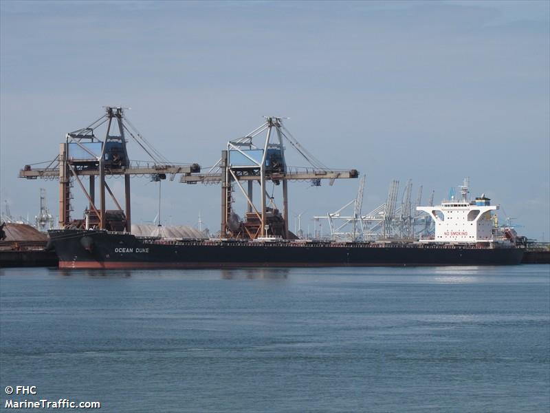 ocean duke (Bulk Carrier) - IMO 9518660, MMSI 477641200, Call Sign VRFQ5 under the flag of Hong Kong