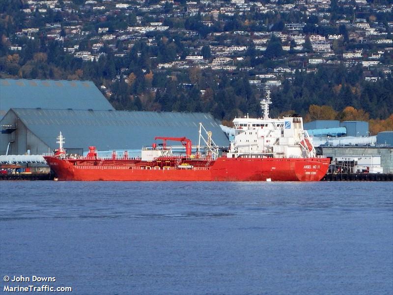 angel no.2 (Chemical/Oil Products Tanker) - IMO 9547788, MMSI 477711700, Call Sign VRGH4 under the flag of Hong Kong