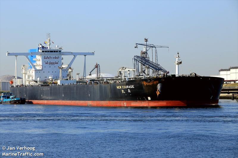 new courage (Crude Oil Tanker) - IMO 9686352, MMSI 477855300, Call Sign VROL8 under the flag of Hong Kong