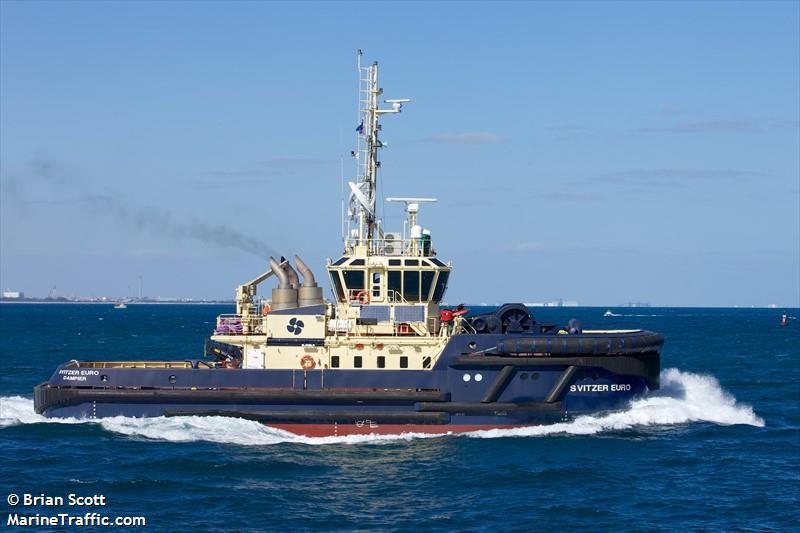 svitzer euro (Tug) - IMO 9673941, MMSI 503013220, Call Sign VJN4357 under the flag of Australia