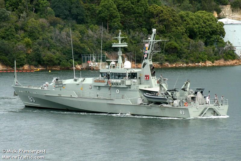 australian warship (Military ops) - IMO , MMSI 503201000, Call Sign VKCV under the flag of Australia