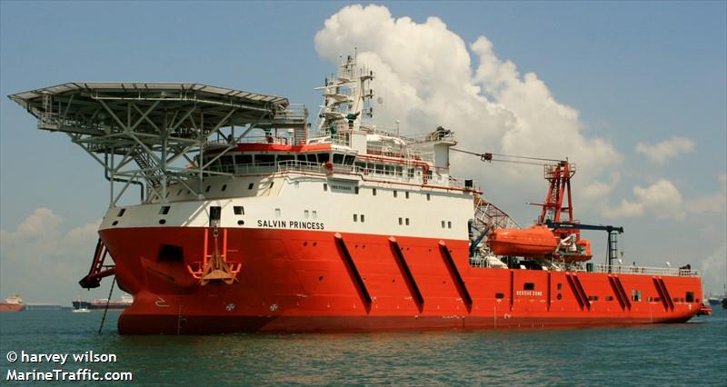 salvin princess (Offshore Support Vessel) - IMO 9708409, MMSI 533130728, Call Sign 9MWY6 under the flag of Malaysia