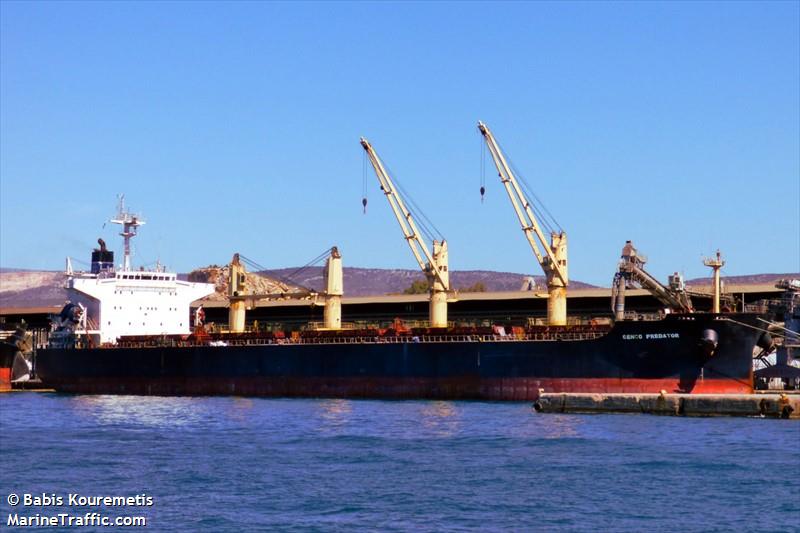 genco predator (Bulk Carrier) - IMO 9316165, MMSI 538002113, Call Sign V7GK2 under the flag of Marshall Islands