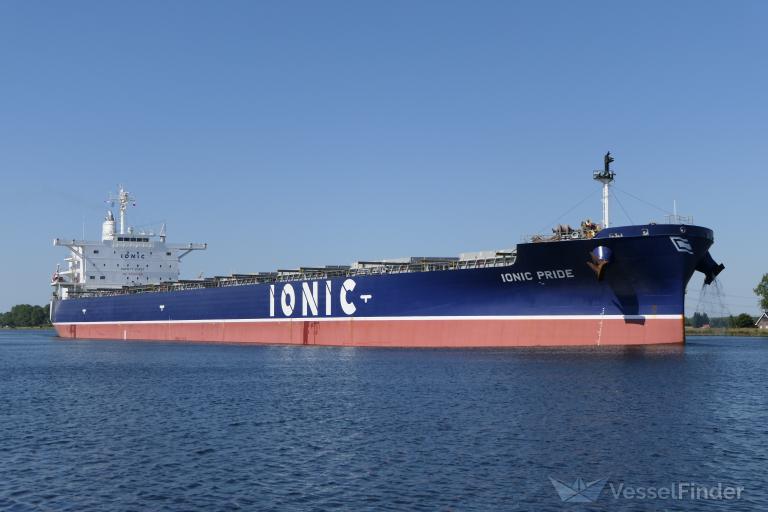 ionic pride (Bulk Carrier) - IMO 9749300, MMSI 538007205, Call Sign V7TW6 under the flag of Marshall Islands