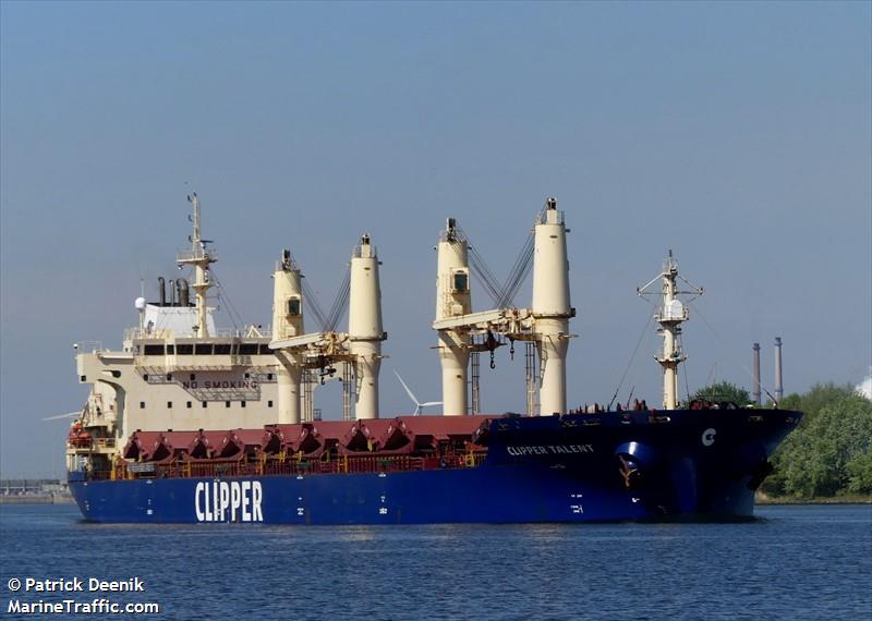 clipper talent (Bulk Carrier) - IMO 9406075, MMSI 538007581, Call Sign V7VG4 under the flag of Marshall Islands