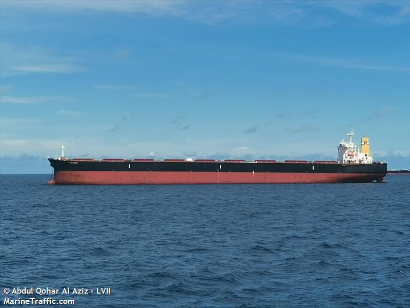 the mothership (Bulk Carrier) - IMO 9311464, MMSI 538008101, Call Sign V7GA4 under the flag of Marshall Islands