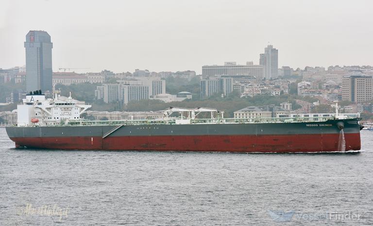 nissos sikinos (Crude Oil Tanker) - IMO 9884033, MMSI 538008915, Call Sign V7A2902 under the flag of Marshall Islands