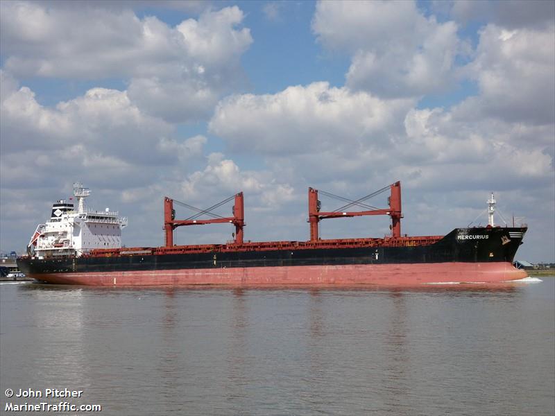 mercurius (Bulk Carrier) - IMO 9580091, MMSI 538009057, Call Sign V7A4251 under the flag of Marshall Islands