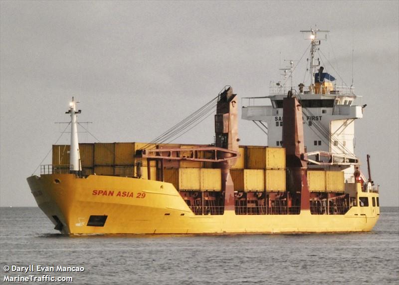 mv span asia 29 (General Cargo Ship) - IMO 8500068, MMSI 548237500, Call Sign DUA3533 under the flag of Philippines