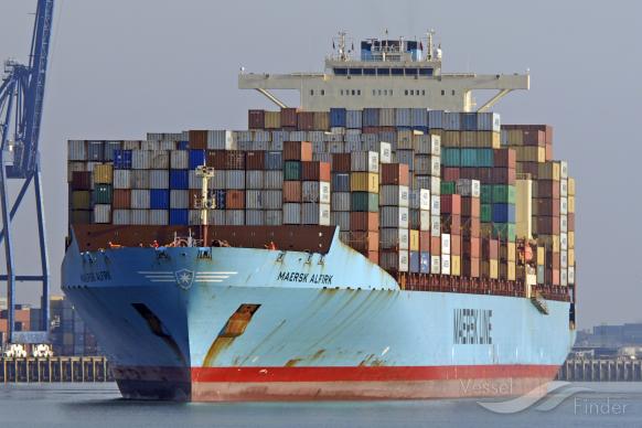 maersk alfirk (Container Ship) - IMO 9342516, MMSI 565747000, Call Sign 9VBN2 under the flag of Singapore
