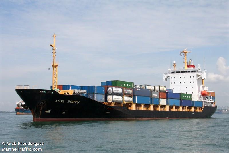 kota restu (Container Ship) - IMO 9392169, MMSI 565904000, Call Sign 9V8166 under the flag of Singapore