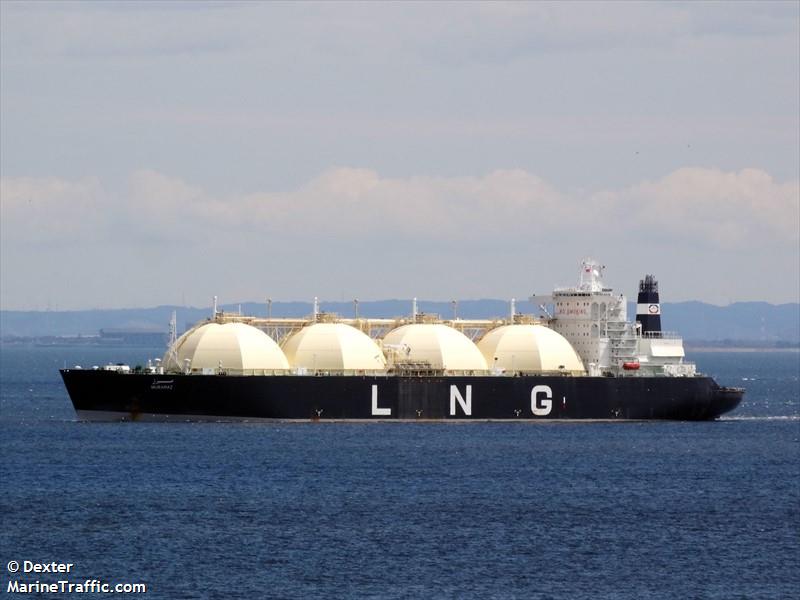 mubaraz (LNG Tanker) - IMO 9074626, MMSI 636010373, Call Sign ELSN2 under the flag of Liberia
