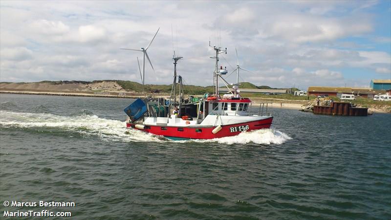 hm 373 merle (Fishing vessel) - IMO , MMSI 219003066, Call Sign OU 8738 under the flag of Denmark