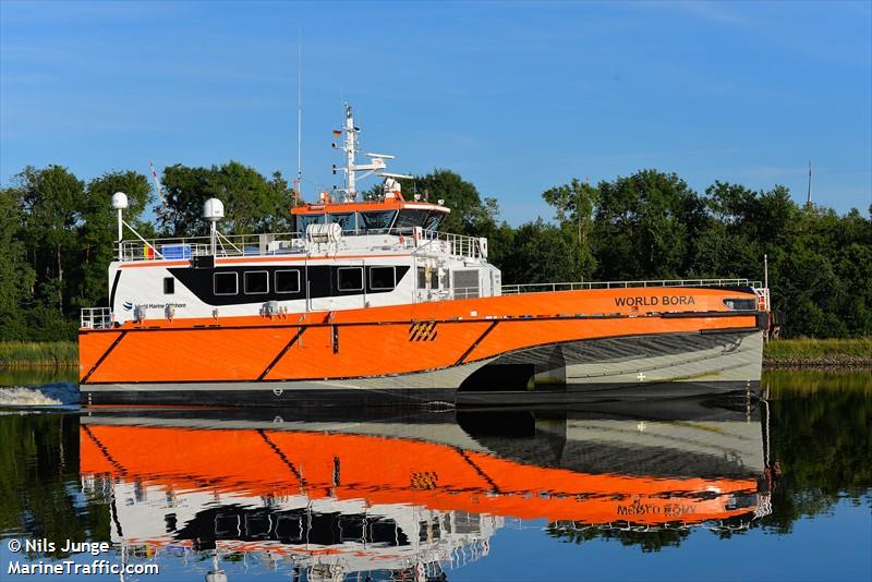 world bora (Offshore Tug/Supply Ship) - IMO 9684304, MMSI 219019933, Call Sign OWJW2 under the flag of Denmark