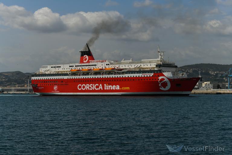 mediterranee (Passenger/Ro-Ro Cargo Ship) - IMO 8705395, MMSI 227187000, Call Sign FNYF under the flag of France