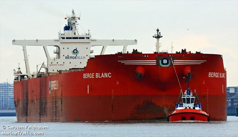 berge blanc (Bulk Carrier) - IMO 9531882, MMSI 235091363, Call Sign 2FRS7 under the flag of United Kingdom (UK)