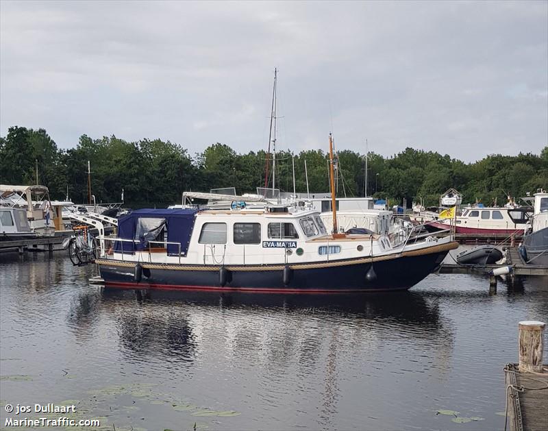 eva-maria (Unknown) - IMO , MMSI 244810768, Call Sign PC6474 under the flag of Netherlands