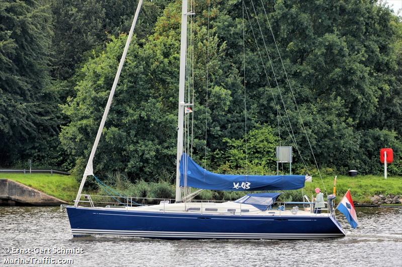 hestia (Pleasure craft) - IMO , MMSI 244820254, Call Sign PC9769 under the flag of Netherlands