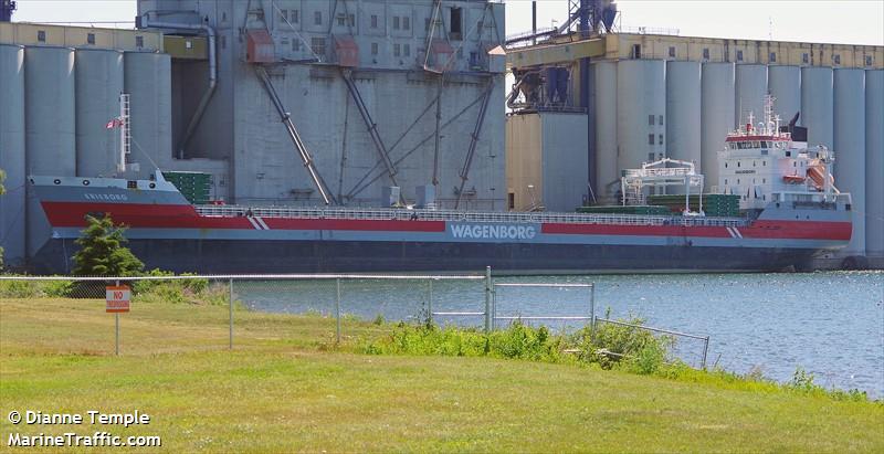 erieborg (General Cargo Ship) - IMO 9463437, MMSI 246634000, Call Sign PBVT under the flag of Netherlands