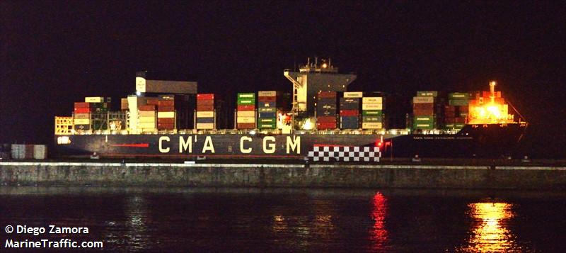 cmacgm jacquesjunior (Container Ship) - IMO 9722716, MMSI 249322000, Call Sign 9HA4198 under the flag of Malta