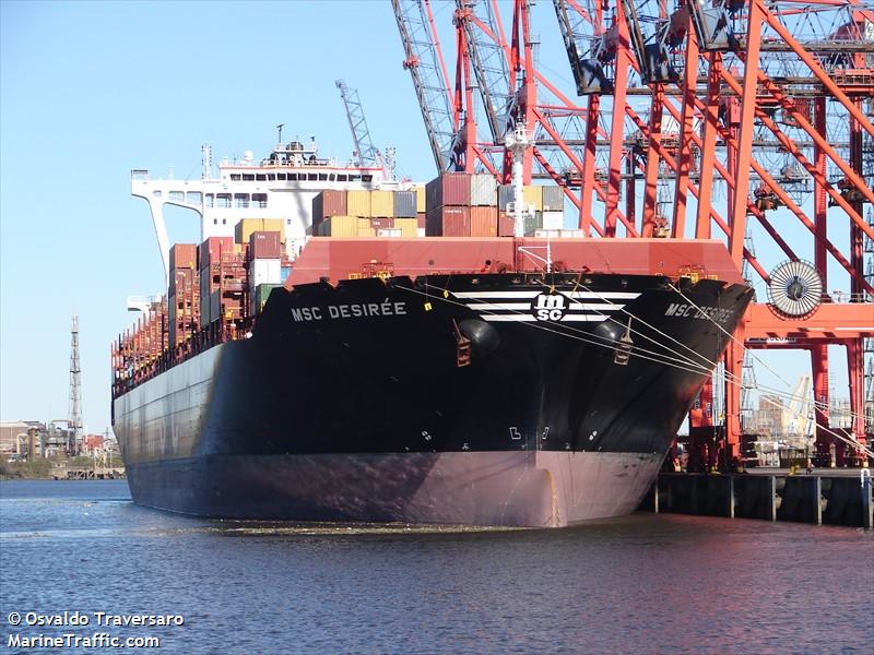 msc desiree (Container Ship) - IMO 9745665, MMSI 255805868, Call Sign CQZO under the flag of Madeira