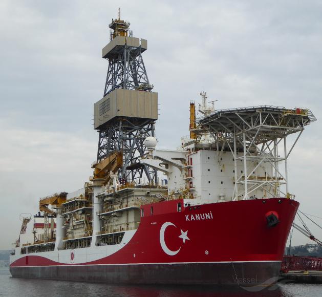 kanuni (Drilling Ship) - IMO 9541203, MMSI 271047822, Call Sign TCA5982 under the flag of Turkey