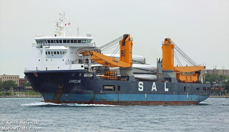 caroline (General Cargo Ship) - IMO 9501863, MMSI 305480000, Call Sign V2EM7 under the flag of Antigua & Barbuda