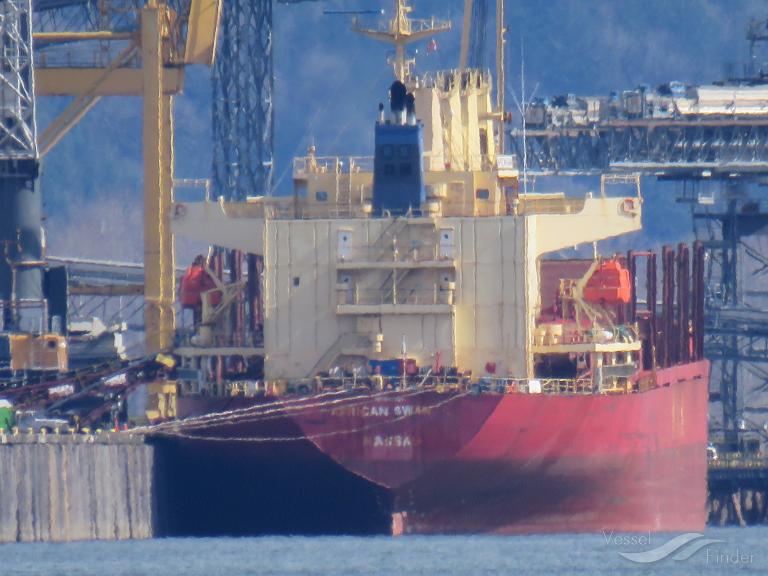 african swan (Bulk Carrier) - IMO 9303364, MMSI 311055800, Call Sign C6ZH7 under the flag of Bahamas