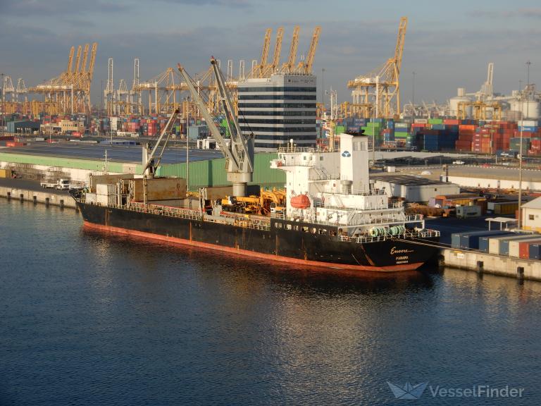 encore (General Cargo Ship) - IMO 9570943, MMSI 354864000, Call Sign 3EXJ5 under the flag of Panama