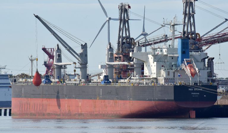 red orchid (Bulk Carrier) - IMO 9757890, MMSI 374249000, Call Sign 3FUL5 under the flag of Panama
