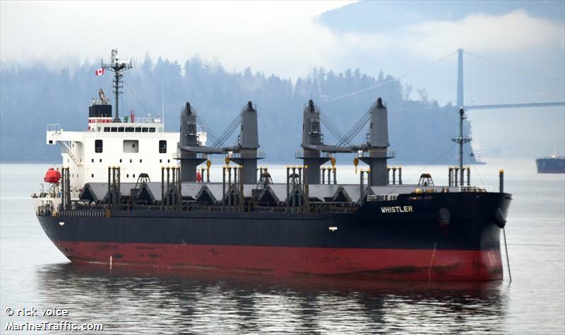 whistler (Bulk Carrier) - IMO 9773492, MMSI 374553000, Call Sign 3EIP4 under the flag of Panama