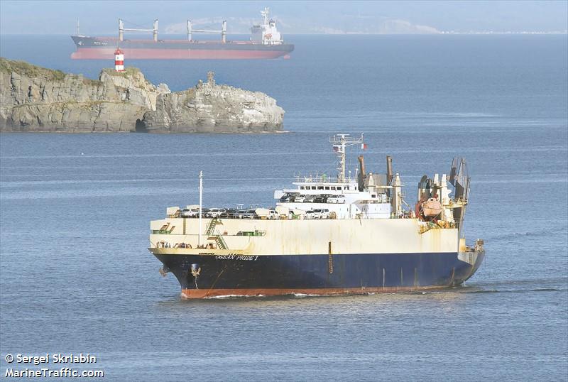 ocean pride i (Vehicles Carrier) - IMO 8612988, MMSI 374772000, Call Sign 3FOR3 under the flag of Panama