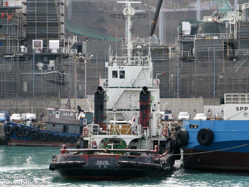 kang nam star (Pusher Tug) - IMO 8204559, MMSI 441515000, Call Sign DSQB2 under the flag of Korea