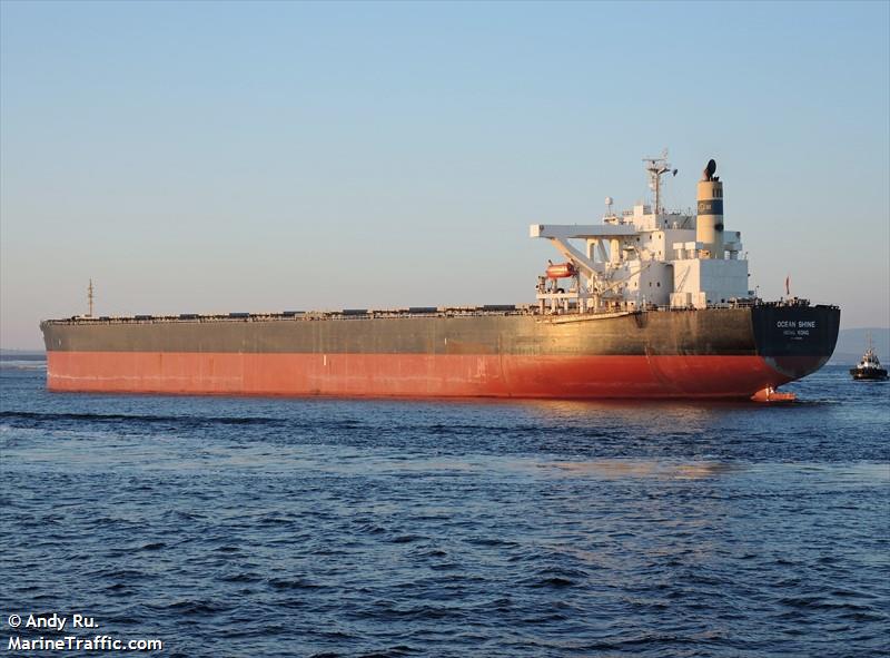 ocean shine (Bulk Carrier) - IMO 9344306, MMSI 477079400, Call Sign VRBL6 under the flag of Hong Kong