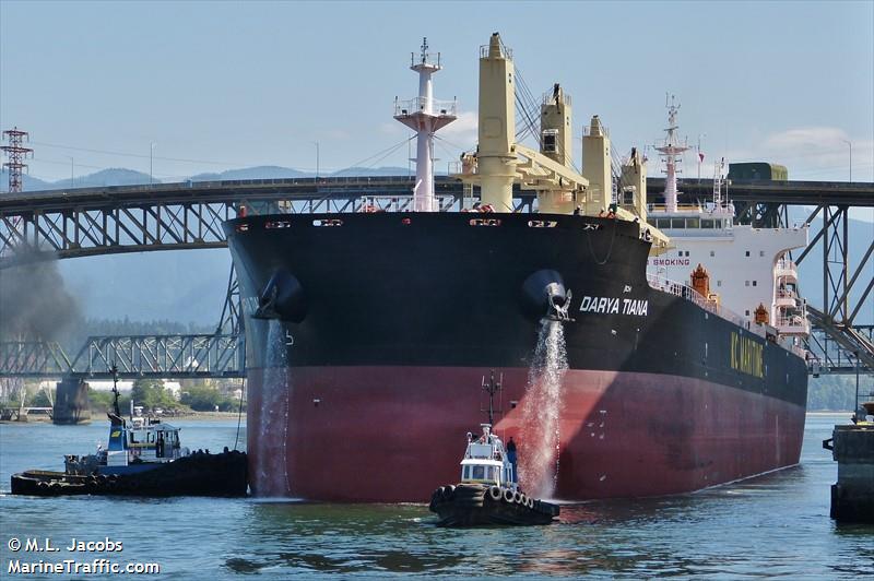 darya tiana (Bulk Carrier) - IMO 9720316, MMSI 477699800, Call Sign VRNZ2 under the flag of Hong Kong