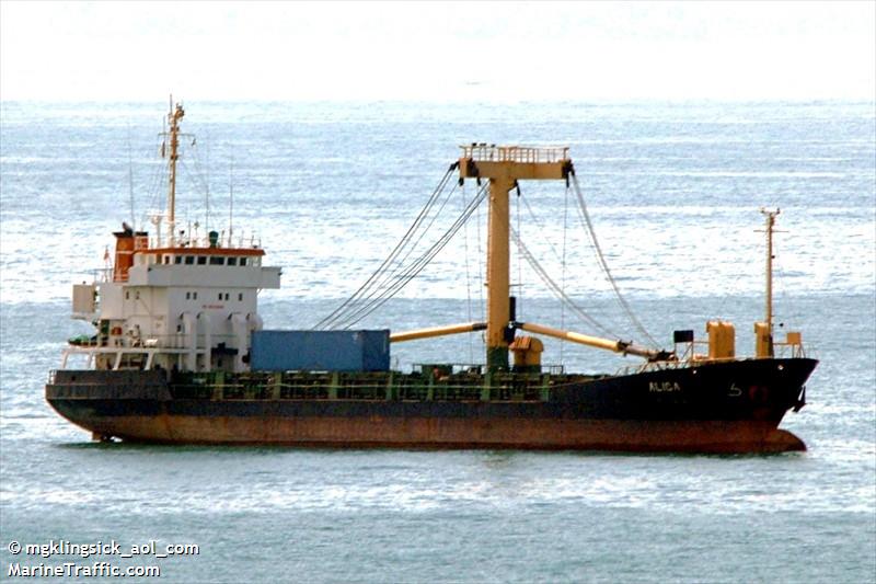 alica (General Cargo Ship) - IMO 8600868, MMSI 533413000, Call Sign 9WFF4 under the flag of Malaysia